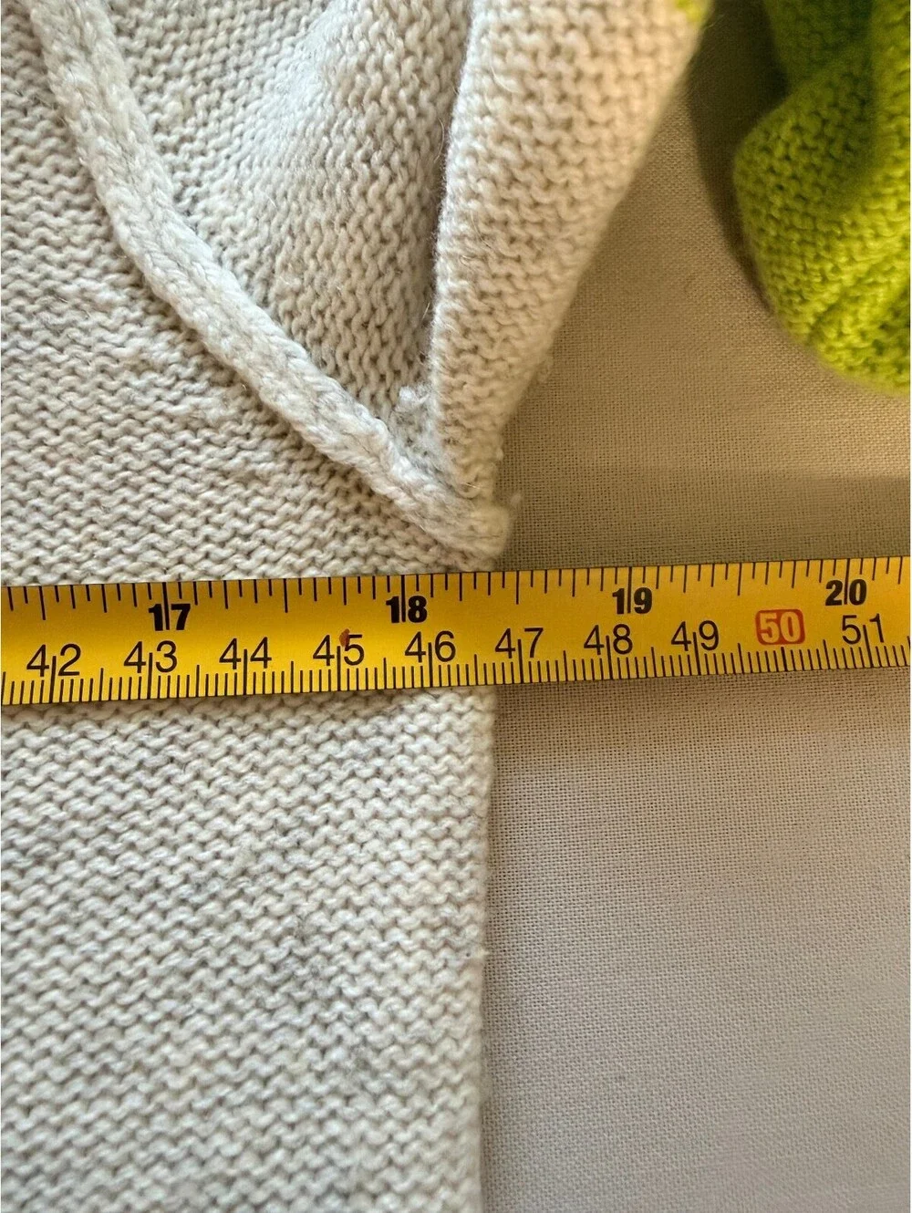 FP Beach Colorblock Merino Wool Cashmere Sweater Green Gray Size S